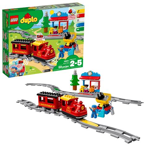 Lego Duplo Town Steam Train And Building Set 59 Pieces Stem Toy