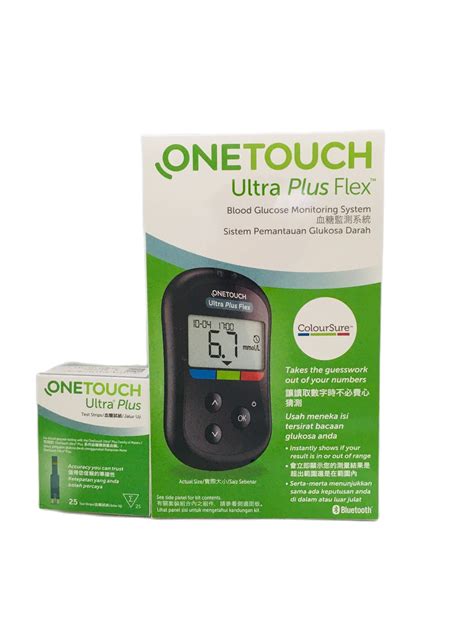 One Touch Ultra Plus Flex Blood Glucose Meter Strips Lazada