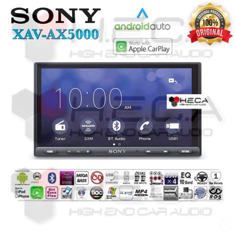 Jual Sony Xav Ax5000 Head Unit Tape Mobil Double Din Audio Xav Ax5000