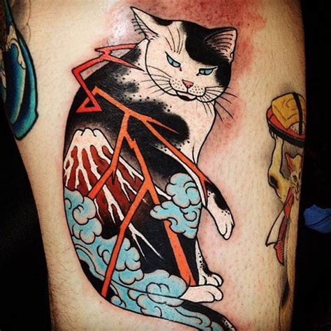 Monmon Cats From Their Originator Horitomo Japanese Tattoo Tattoos