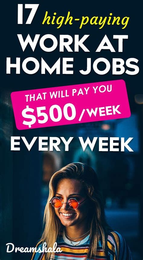 17 Work From Home Jobs That Pay Big Bucks In 2021 Dreamshala Home