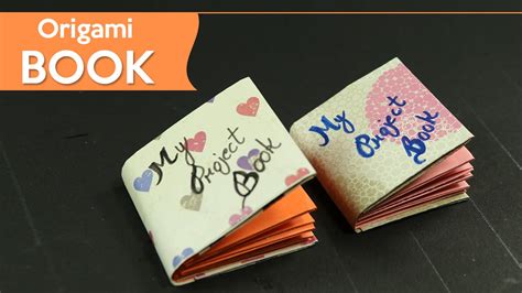 Small Origami Book Easy And Diy Origami Paper Craft Youtube