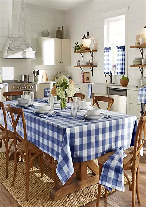 Elrene Farmhouse Living Buffalo Check Tablecloth Collection Belk