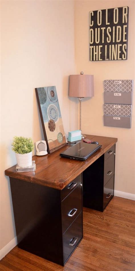 How To Turn A File Cabinet Into A Desk Diy Projects For Everyone