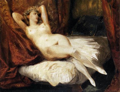 Study Of A Reclining Nude Eugene Delacroix Wikiart Org My Xxx Hot Girl