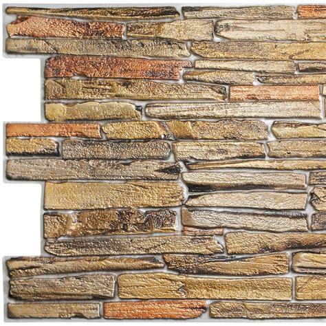 Buy Dundee Deco Grazpg7121 10 Copper Faux Stone Pvc 3d Wall Panel 32
