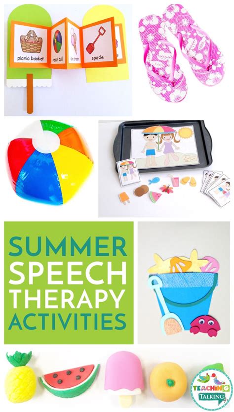 Summer Speech Therapy Activities Value Bundle Vocab Activities Speech