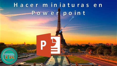 hacer una miniatura en power point con las medidas ...