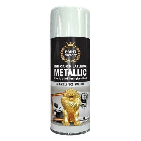 White Metallic Spray Paint 200ml Sprayster