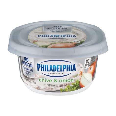 Philadelphia Flavors Cream Cheese Chive And Onion 75oz Tub Garden Grocer