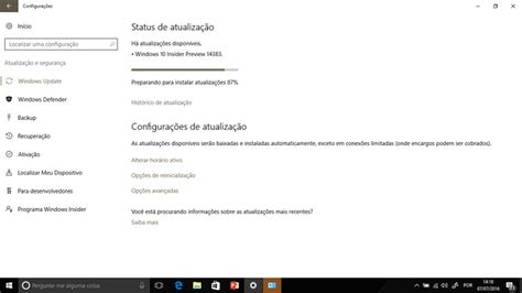 Build 14383 Do Windows 10 Já é A Reta Final Para Anniversary Update