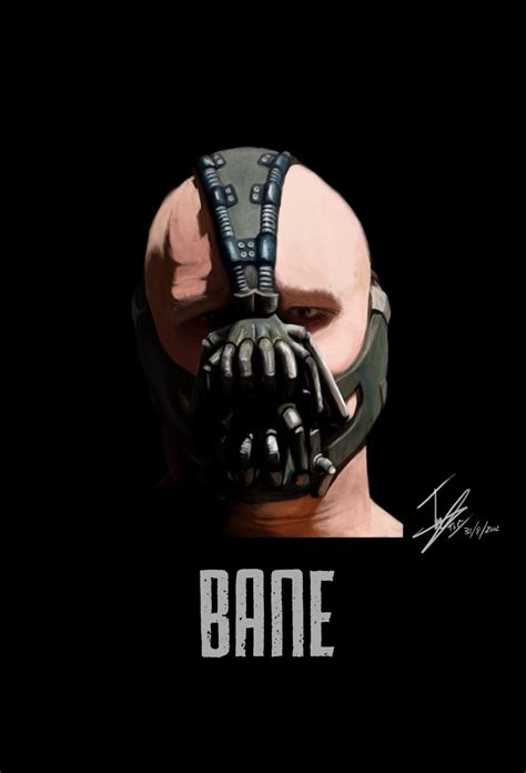 Bane The Dark Knight Rises Portrait By Infamousgenetics On Deviantart