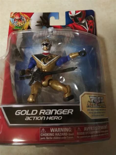 Power Rangers Ninja Steel Gold Ranger Action Figure Nisp Free