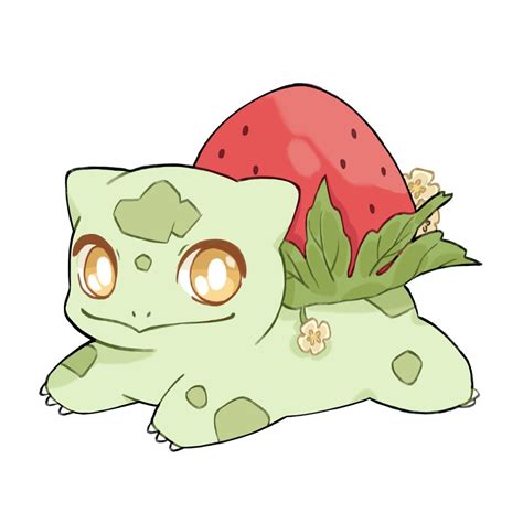 ʕ ᴥ ʔ On Twitter Rt Mjoyart Strawberry Bulbasaur Pokemon