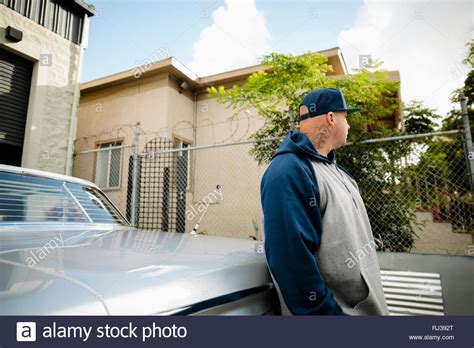 Leaning Against The Car Hi Res Stock Photography And Images Alamy