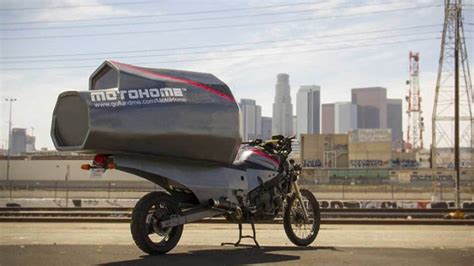 Meet Motohome The Bolt On Motorcycle Camper