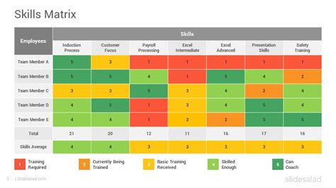 Board Skills Matrix Template Excel