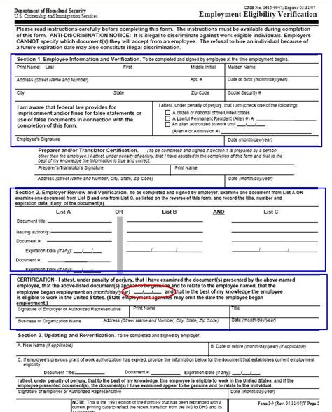 How To Fill Out An I9 Form