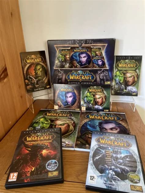 World Of Warcraft Battle Chest Original Pc Game Expansion Disc Set Vgc Picclick