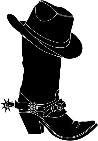 White for a 'good guy', and black for a 'bad guy'. Cowboy hat cowgirl hat and boot clip art at vector clip ...