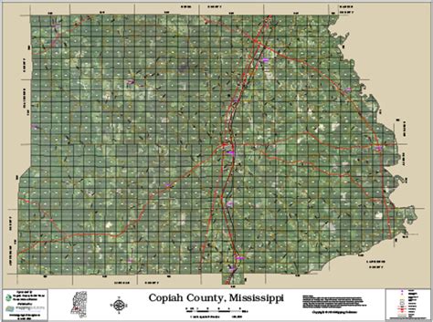 Copiah County Mississippi 2016 Aerial Map Copiah County Mississippi