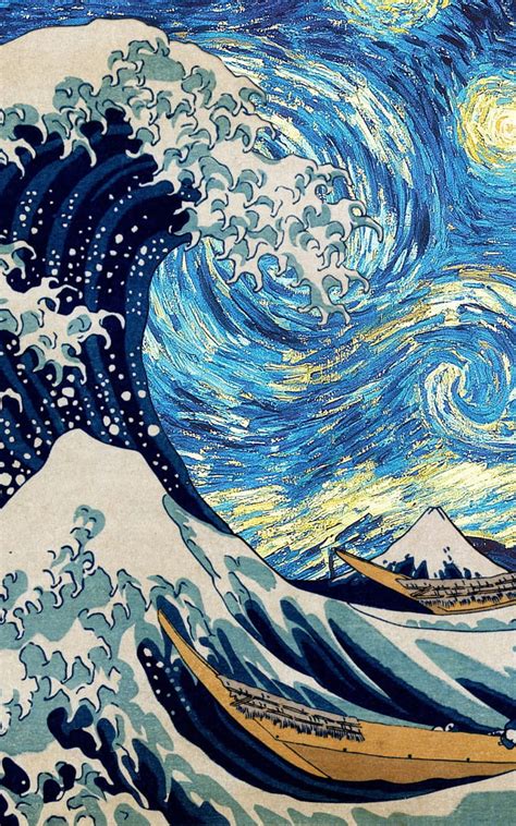 Hokusai La Gran Ola De Kanagawa Hq Cabecera De Twitter De Olas