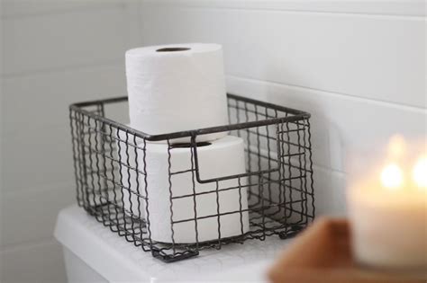 You can store extra packs of. Half Bath: Afters! - Chris Loves Julia