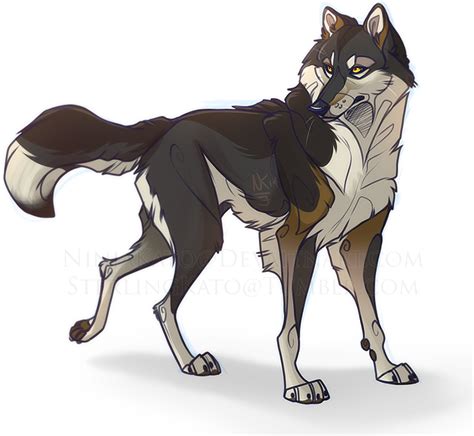 Fluffy By Ninjakato On Deviantart Canine Art Anime Wolf Drawing