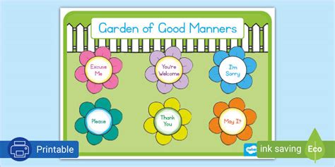 The Good Manners Garden