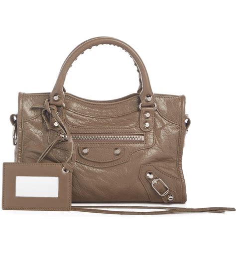 Balenciaga classic nickel city mini aj bag details balenciaga city aj mini bag in soft lambskin with nickel hardware, including stud and buckle detail. Balenciaga Classic Mini City Leather Tote | Nordstrom