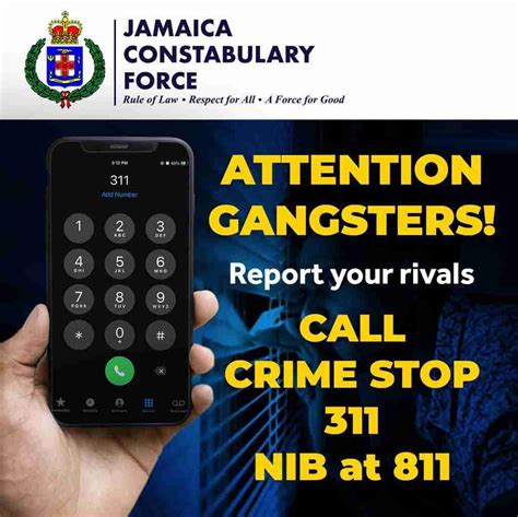 jcf calls on gangsters to report their rivals in new social media campaign nationwide 90fm