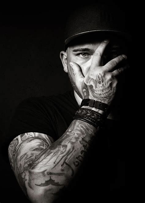 Skull Tattoo On Hand Covering Face Photograph By Johan Swanepoel