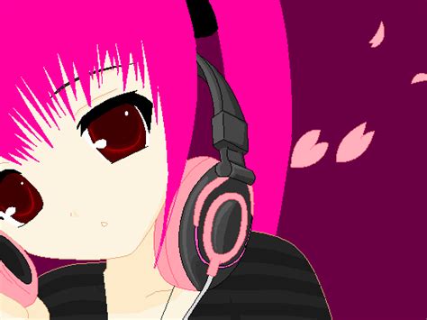 Anime Girl With Headphones By Animecrazymad On Deviantart