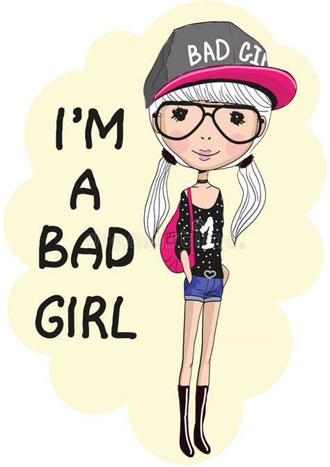 Bad Girl Stock Vector Illustration Of Abstract Cartoon 55757643