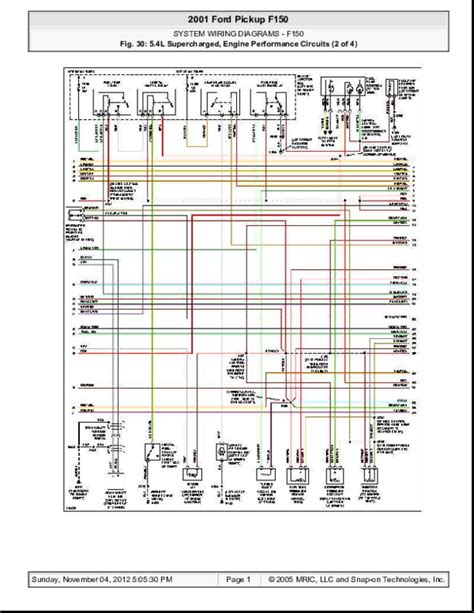 Pdf 2001 Ford Pickup F150 System Wiring Diagrams F150 Fig 30 54l