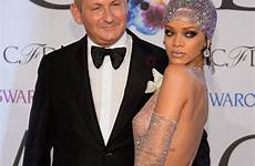rihanna fashion cfda awards dress through naked arrivals hot outfit her show zimbio thefappening pro tits