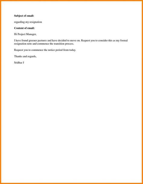 Browse Our Free Short Notice Resignation Letter Template Resignation