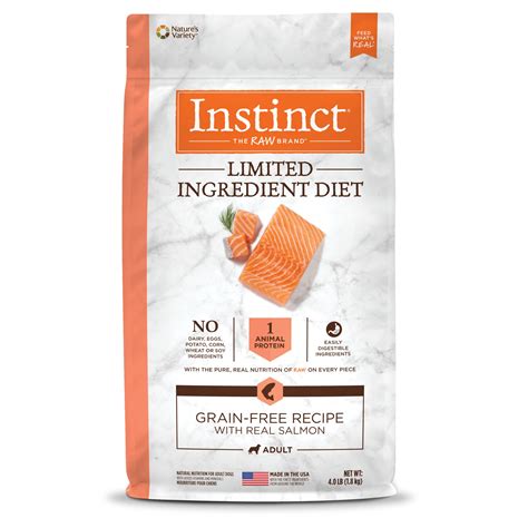 Instinct Limited Ingredient Diet Grain-Free Recipe with Real Salmon Freeze-Dried Raw Coated Dry 