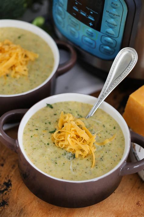 Instant Pot Broccoli Cheddar Soup Sweet And Savory Meals