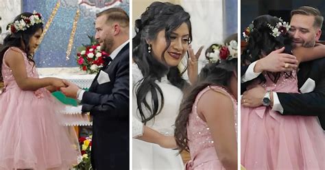 Watch Groom Gives Vows To His Stepdaughter Making The Bride Shed Some