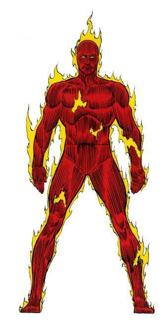 Human Torch Marvel Heroes Comic Art Human Torch