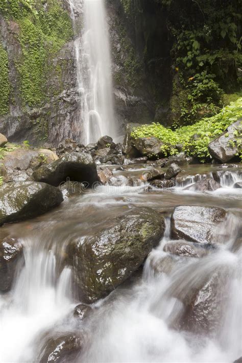 Hidden Beautiful Waterfalls At North Bali Stock Image Image Of