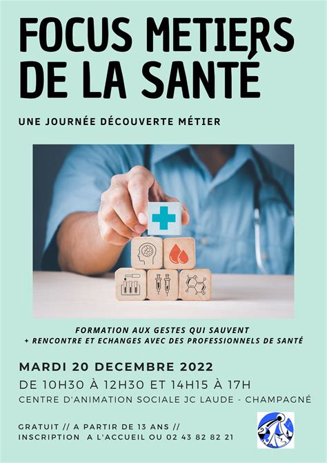 Focus Metiers De La Sante Mardi 20 Décembre 2022 Centre Danimation