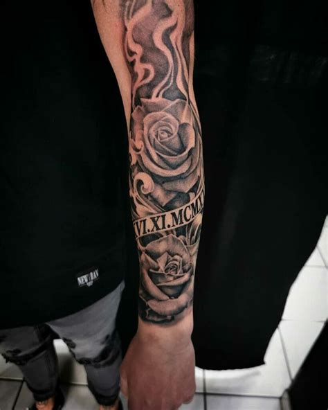 In Loving Memory Rose Tattoos