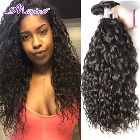 Maxine Hair Peruvian Water Wave Virgin Hair 3pcs Lot Remy Peruvian Virgin Hair Wet And Wavy
