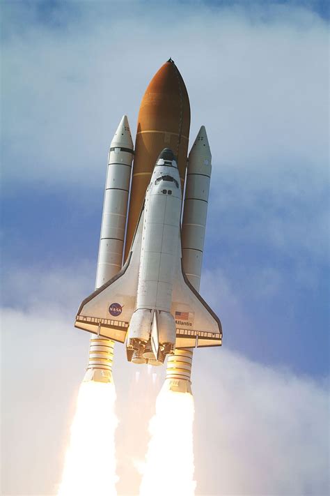Flying Sky Space Shuttle Liftoff Launch Spacecraft Spaceship