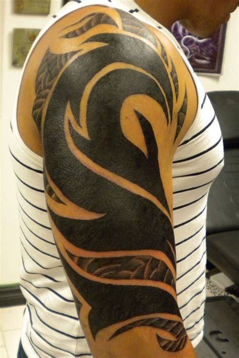 Tribal tattoos are one of the best for people breaking into the world of tattoos. 16 best Tribal Sleeve Tattoo Sketches For Men images on ...