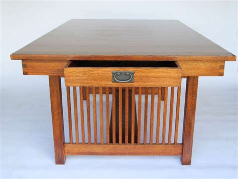 Mission style expanding dining table finish: 10 Foot Mission- Style Dining Table at 1stdibs