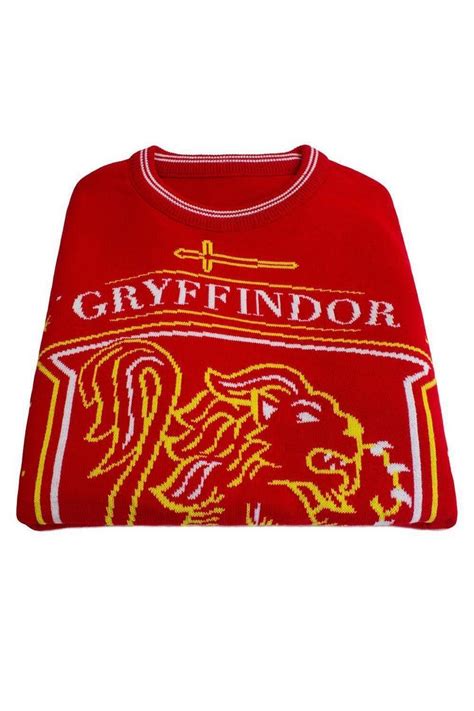 Hoodies And Sweatshirts House Crest Gryffindor Knitted Jumper Harry