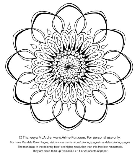 6 easy fee printable mandala coloring page download now or print directly form the browser with. Cool Coloring Pages That You Can Print - Coloring Home
